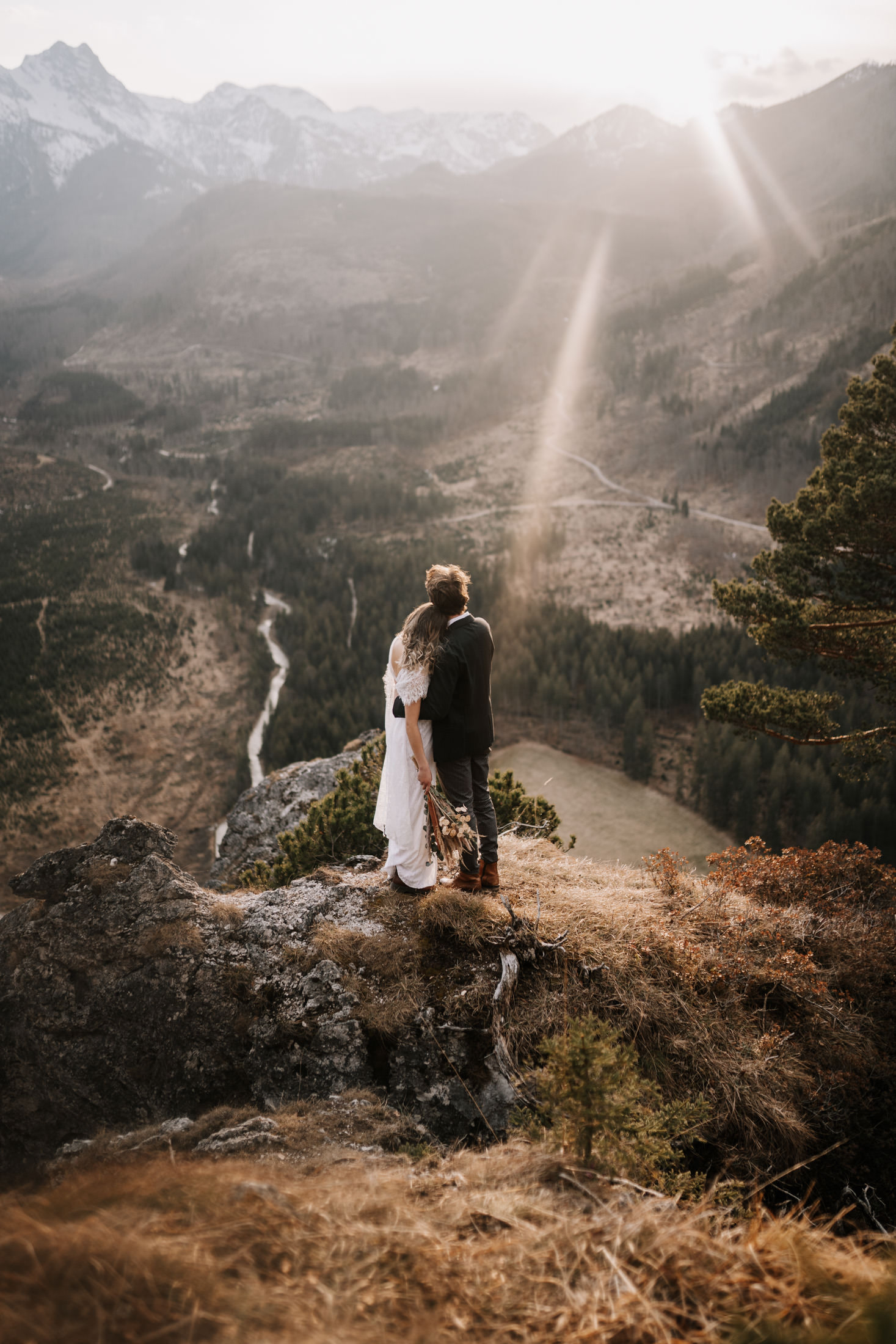 After-Wedding Shooting am Berg in Oberösterreich